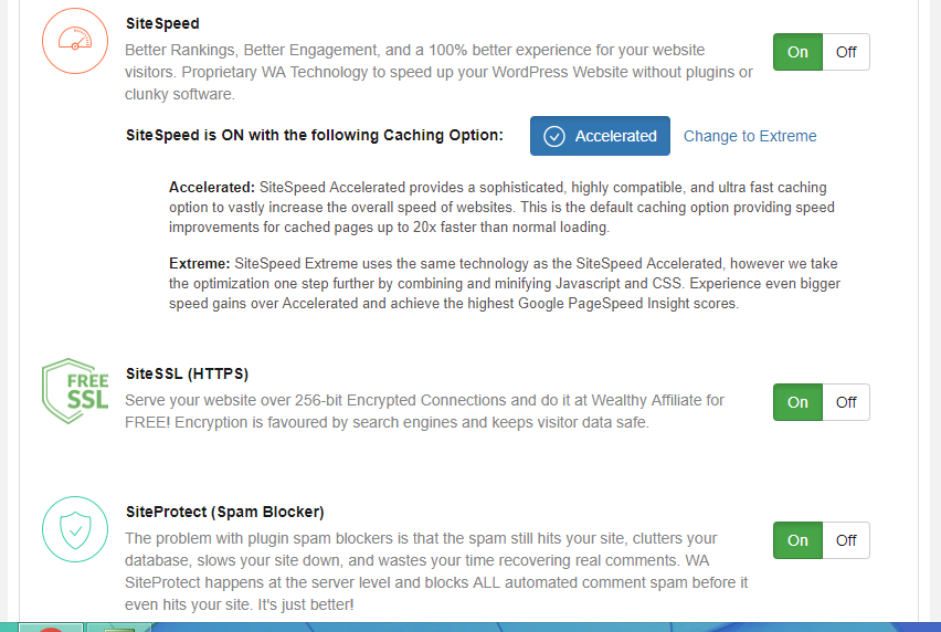 ssl, site speed, site protection