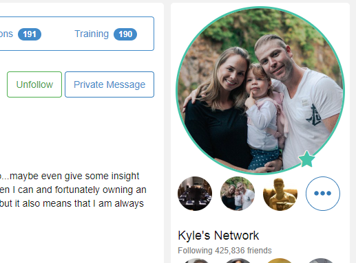 Private Message to Kyle or Carson picture showing system